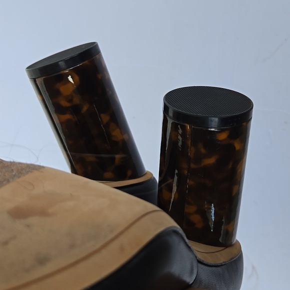 Deltan Black Heels Stylish Stilettos Block Heel Pump Sise 39 - Picture 10 of 12